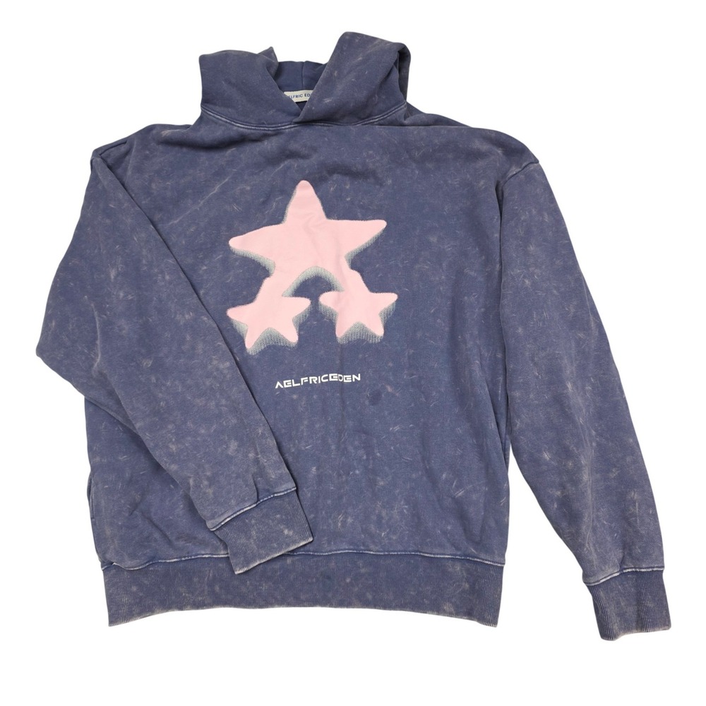 Aelfric Eden Oversized Blurring Star Hoodie Womens Size M Athleisure Loungewear